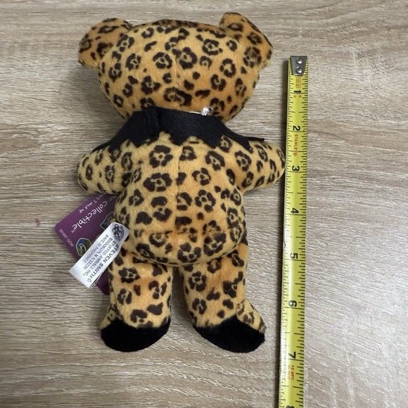 NWT Liquid Blue "Delilah" Leopard Grateful Dead 7" Beanie Bear Collectible Plush - Picture 5 of 7